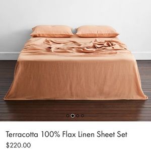 Terracotta Bed Threads sheet set